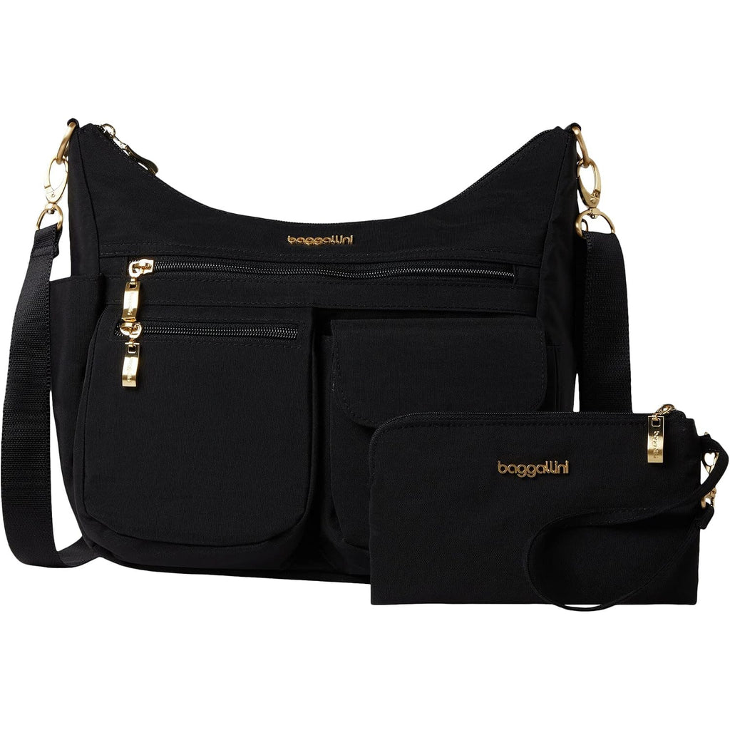 Baggallini Modern Everywhere Crossbody Bag For Women 11X9X4.5 Rfid Hobo Bag