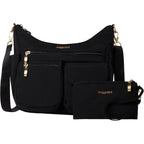 Baggallini Modern Everywhere Crossbody Bag For Women 11X9X4.5 Rfid Hobo Bag