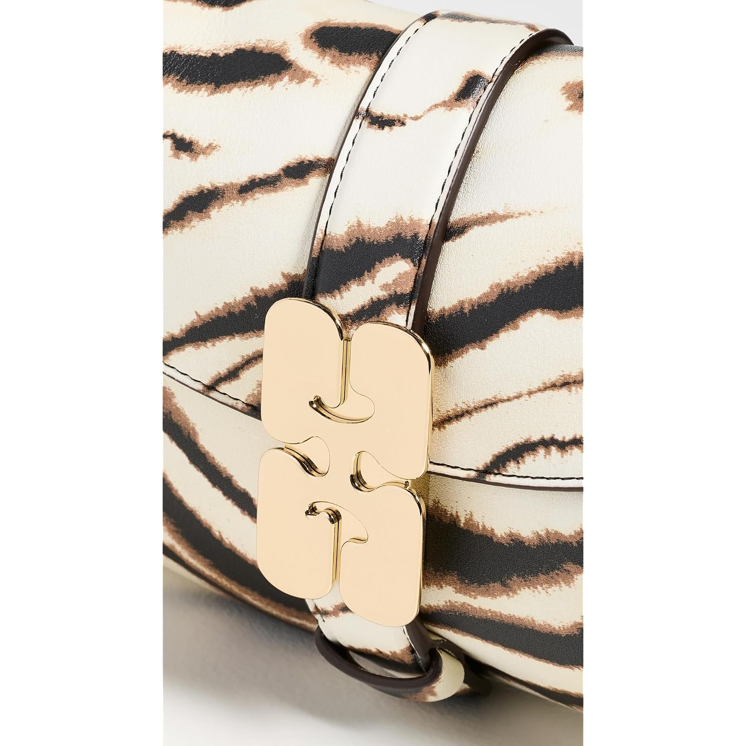 Ganni Women'S Kat Zebra Shoulder Bag