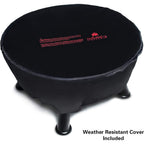 Outland Living Firebowl Smokeless Fire Pit, Round Outdoor Portable Propane Gas Fire Pit With Uv And Weather Resistant Durable Cover, 24-Inch Diameter 58,000 Btu, Black, 883 Mega, For Outside Use