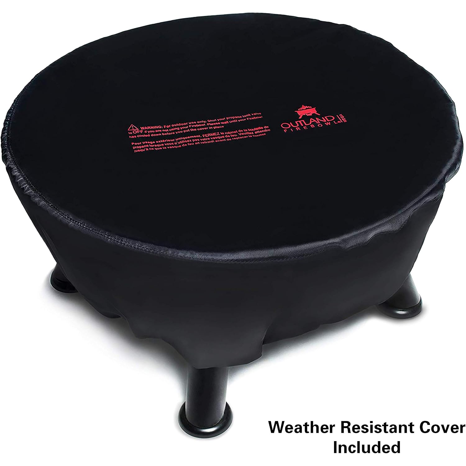 Outland Living Firebowl Smokeless Fire Pit, Round Outdoor Portable Propane Gas Fire Pit With Uv And Weather Resistant Durable Cover, 24-Inch Diameter 58,000 Btu, Black, 883 Mega, For Outside Use