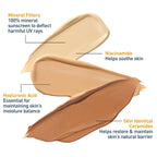 Cerave Hydrating Mineral Sunscreen Spf 30 With Sheer Tint, Tinted Mineral Sunscreen With Zinc Oxide & Titanium Dioxide, Blends Seamlessly For Healthy Glow, Medium, 1.7 Fluid Ounce