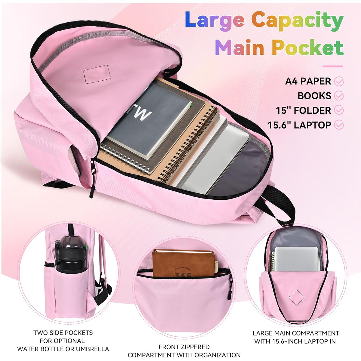12 Pack Backpacks In Bulk,17-Inch Lightweight Bookbags For Elementary,Middle,And High School Students,Bulk Backpacks For Kids,Boys,Girls,Classroom,Travel,Gym Supplies,Assorted 12 Colors