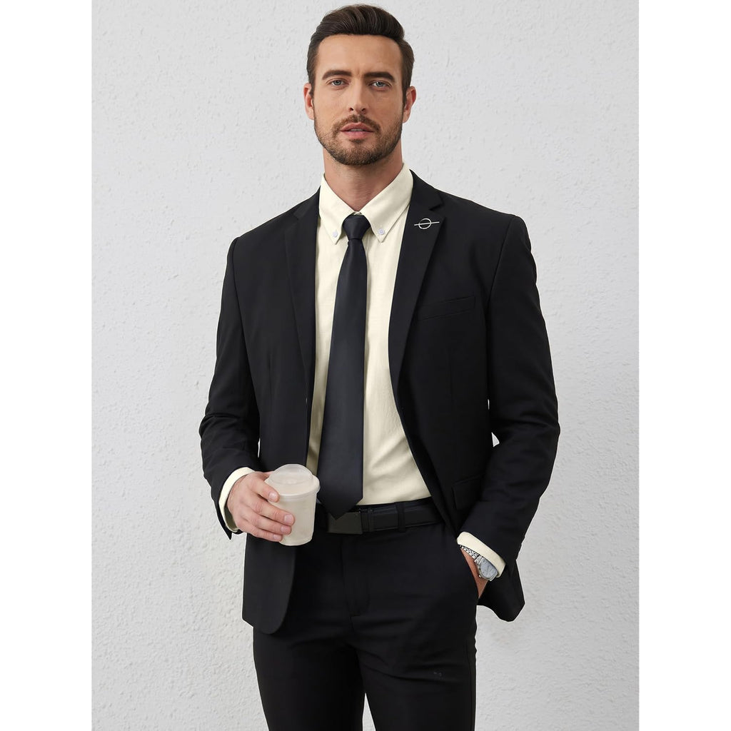 Men'S Oxford Dress Shirts Long Sleeve Wrinkle-Resistant Button Down Shirt Business Casual Regular Fit With Pocket