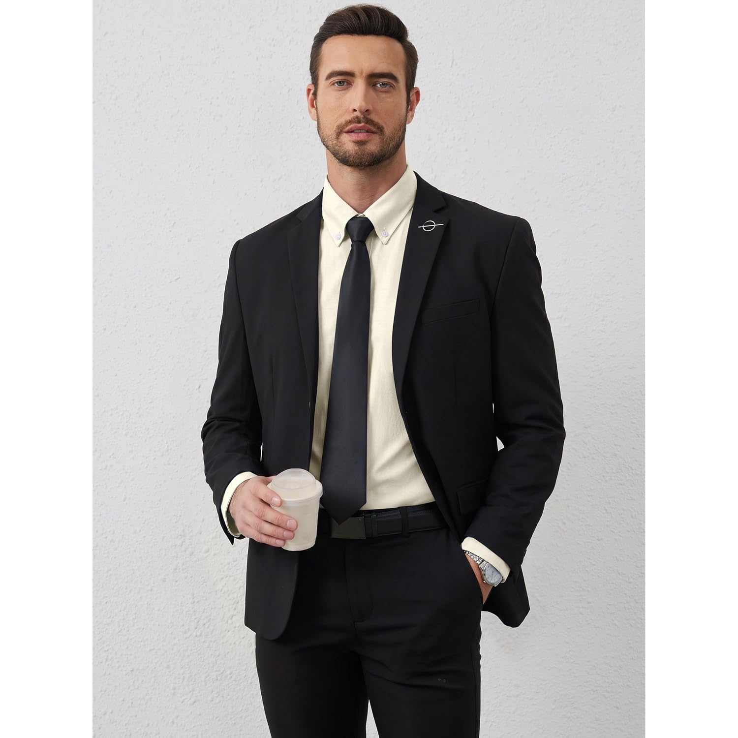 Men'S Oxford Dress Shirts Long Sleeve Wrinkle-Resistant Button Down Shirt Business Casual Regular Fit With Pocket