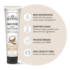 J.R. Watkins Natural Moisturizing Hand Cream, Hydrating Hand Moisturizer with Shea Butter, Cocoa Butter, and Avocado Oil, USA Made and Cruelty Free, 3.3oz, Coconut, Single