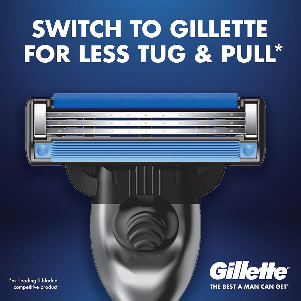 Gillette Mach3 Turbo Mens Razor Blade Refills, 17 Count