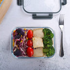 [10-Pack] Glass Meal Prep Containers With Lids, Mcirco Food Storage Containers With Snap Locking Lids, Airtight Lunch Containers, Microwave, Oven, Freezer And Dishwasher