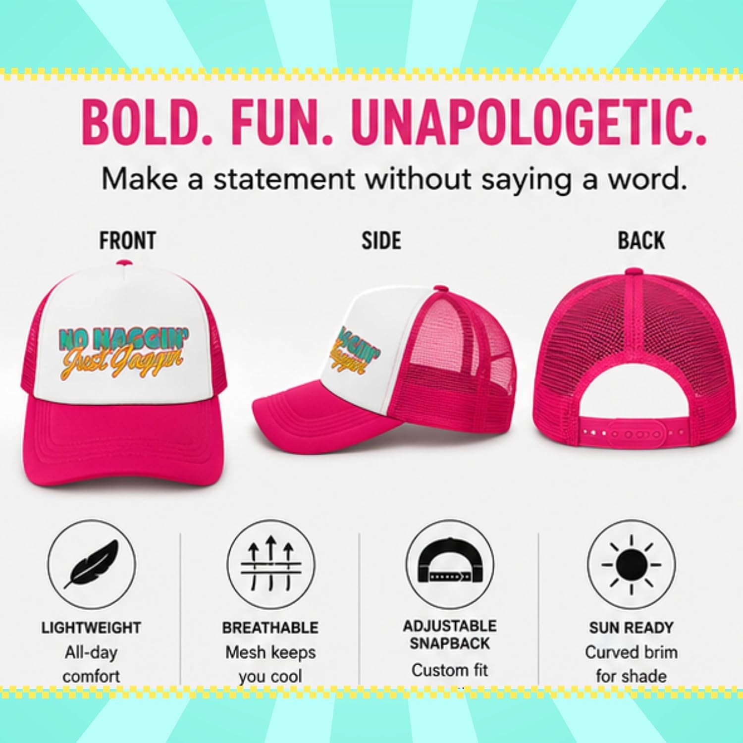 Awkward-AF Womens Funny Gag Gift Trucker Hat for Unisex Men Women Inappropriate Humor Funny Naughty