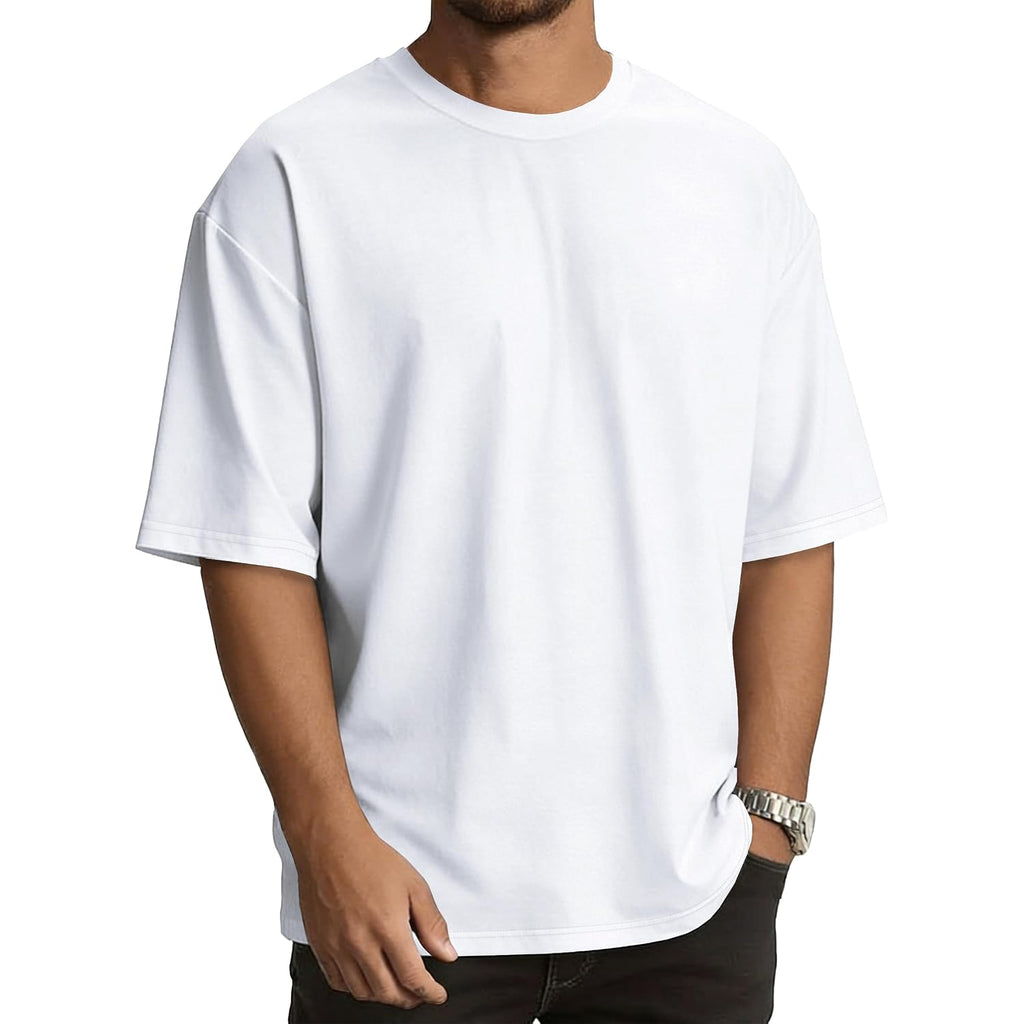 Rosemia Oversized Tshirts For Men Crewneck Graphic Tees Basic Short Sleeve Loose Fit Tops 2026