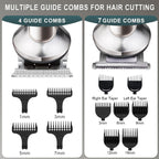 Hatteker Beard Trimmer For Men, Waterproof Hair Trimmer Electric Razor, Cordless Hair Clippers Shavers For Men, Shaving Kit For Nose Mustache Body Facial, Beard Grooming Kit 7 In 1