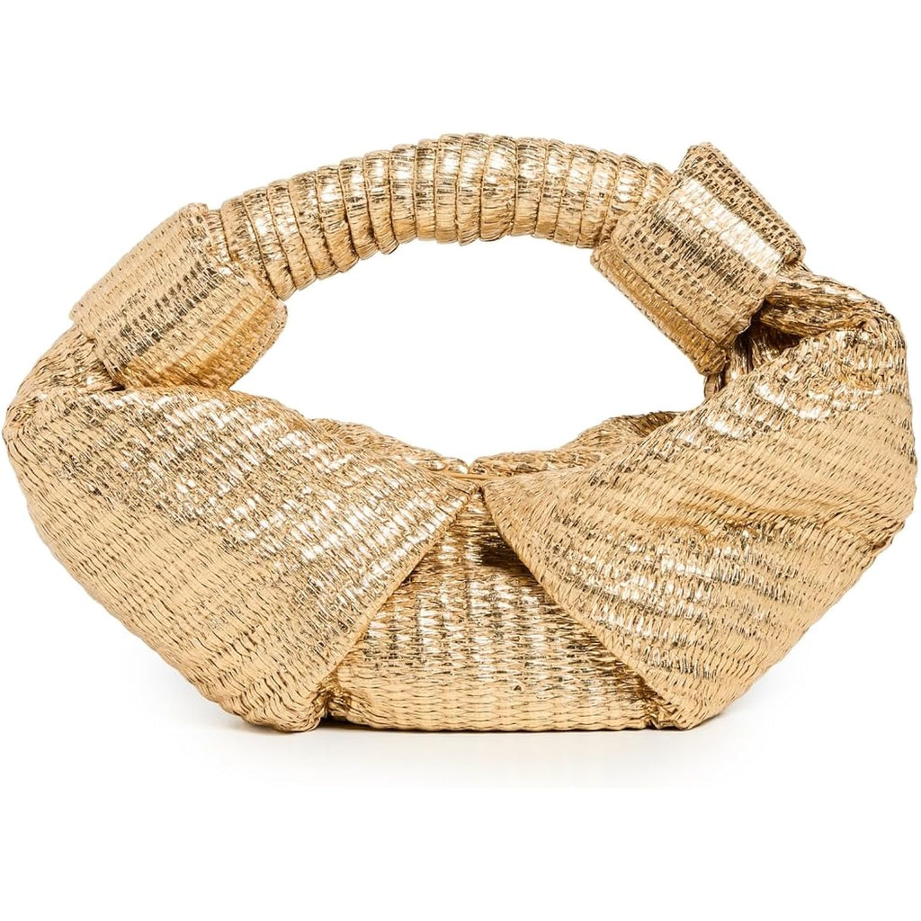 SIMONMILLER Women's Metallic Raffia Lopsy Bag