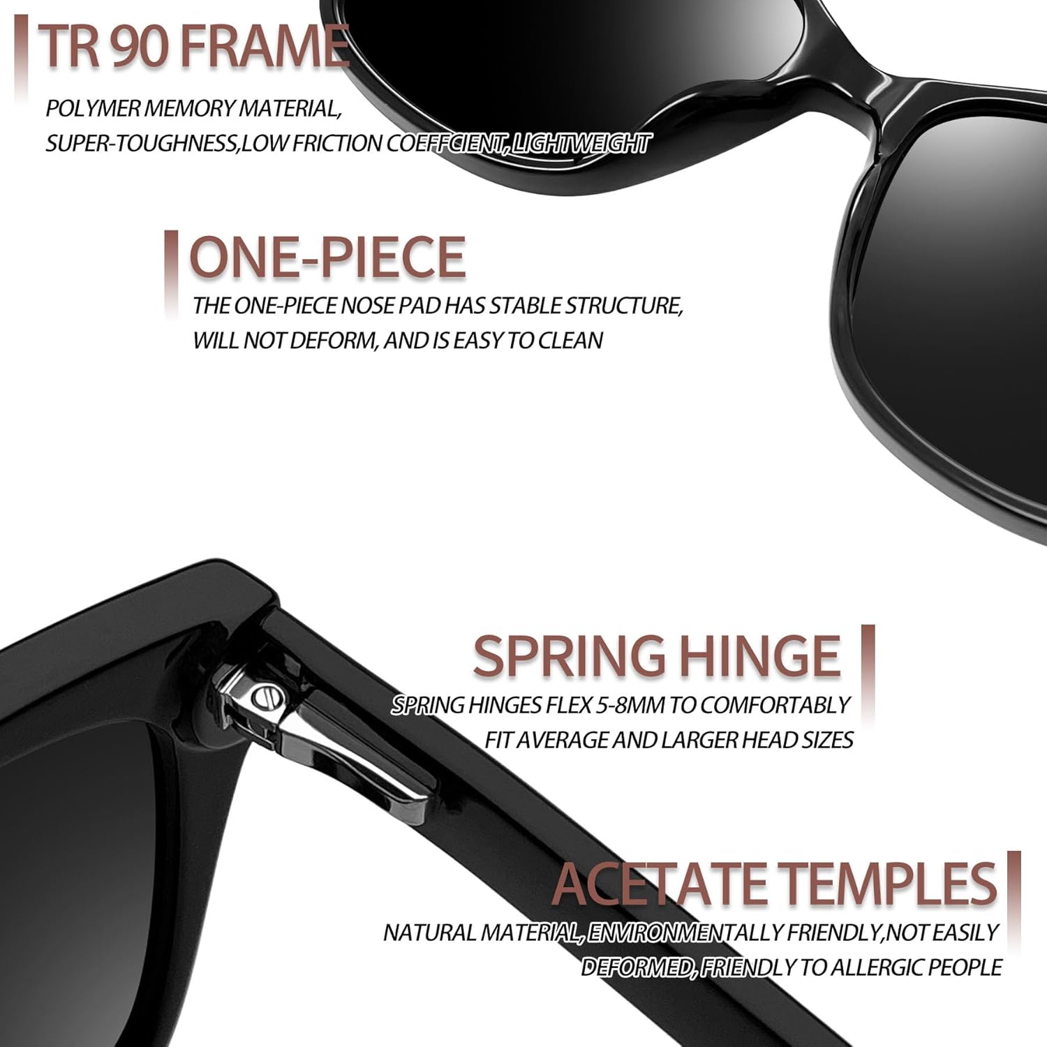Joopin Oversized Cateye Sunglasses for Women Fashion Cat Eye Sun Glasses UV Protection Ladies Shades Sunnies