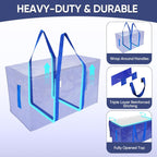 Ticonn 6 Pack Extra Large Moving Bags Heavy Duty, Packing Bags For Storage