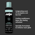 Edge Shave Gel for Men, Cooling Eucalyptus & Tea Tree, 7oz (3 Pack) - Shaving Gel For Men That Moisturizes, Protects and Soothes To Help Reduce Skin Irritation (Packaging May Vary)