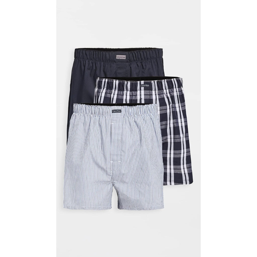 Calvin Klein Men'S Underwear Cotton Classics 3-Pack Woven Boxer