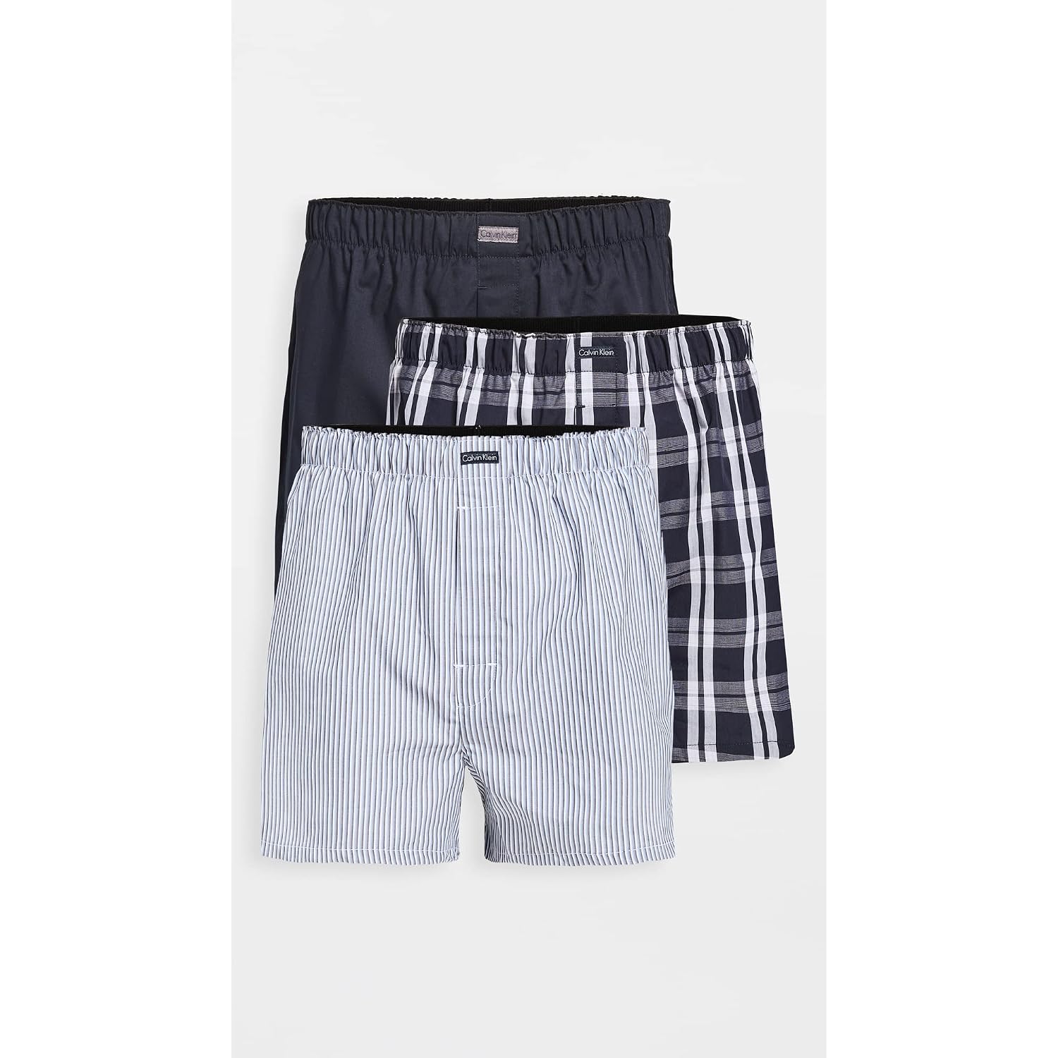Calvin Klein Men'S Underwear Cotton Classics 3-Pack Woven Boxer