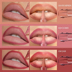 6 Pcs Gradient Lip Liner And Lipstick Combo Set - 2-In-1 Ombre Lipstick & Brown Lip Liner Duo - Waterproof, Long-Lasting, Matte Finish - Smudge-Proof, Full Coverage Lip Kit For Fuller & Plumper Lips