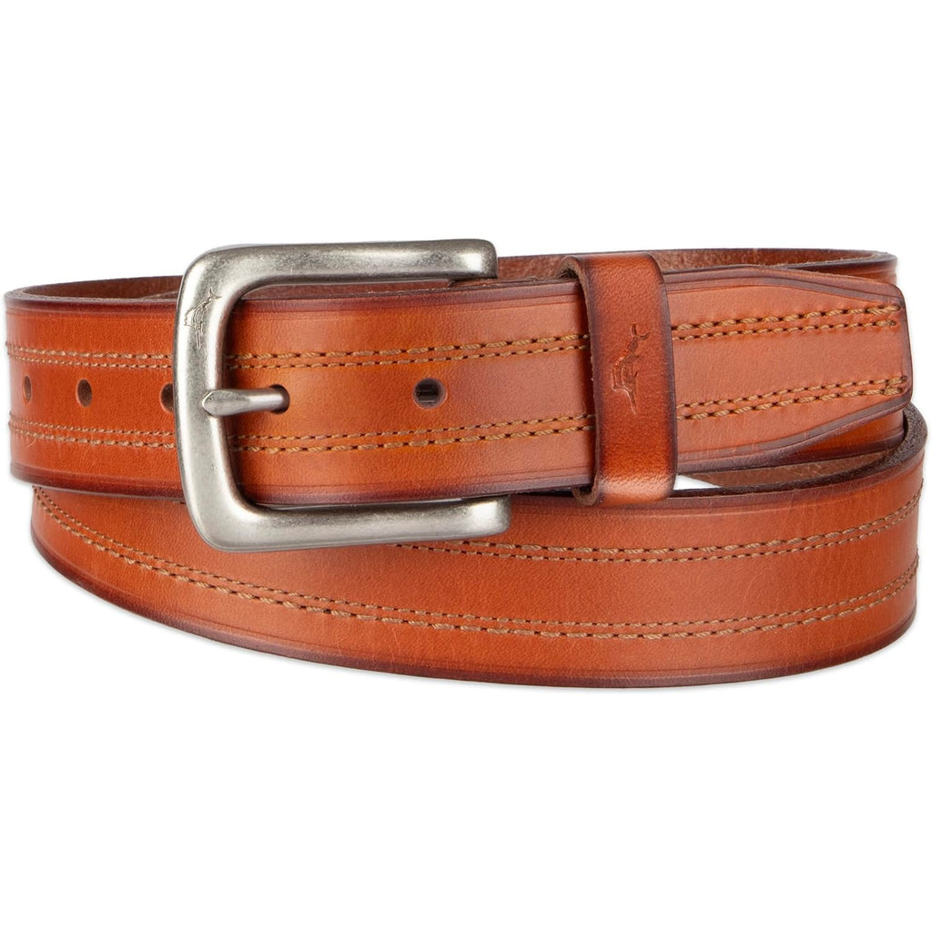 Tommy Bahama Men'S Casual Leather Belt – Everyday Style For Jeans, Shorts & Chinos