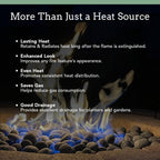 Black Lava Rocks For Fire Pit - 1 To 2 Inch 20 Lbs - Gas Fireplace Rocks - Black Lava Rock For Propane Fire Pit - Decorative Lava Stone Volcanic Rock For Outdoor & Indoor Gas Fireplace