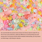 50Pcs Mini Resin Animals Variety Pack, Random Assorted Bulk Tiny Resin Animal Figurines Glow In The Dark For Fairy Garden Accessories, Aquarium And Micro Landscape Decoration