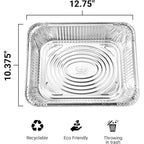 Aluminum Pans Half Size, 9X13, Extra Heavy Duty Disposable Foil Pans For Baking (30 Pack) Roasting & Chafing, Deep Tin Foil Bakeware, Steam Table Tray, Cookware, Food Prepping, Cake & Oven Pan