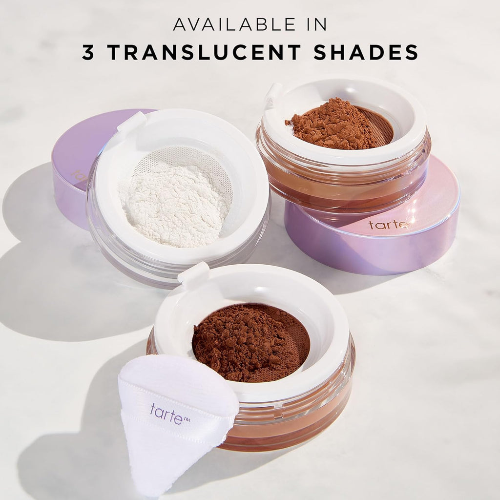 tarte creaseless setting powder – Loose Face Powder, Lightweight Oil-Absorbing Formula for Longwear Finish, Vegan & Cruelty Free