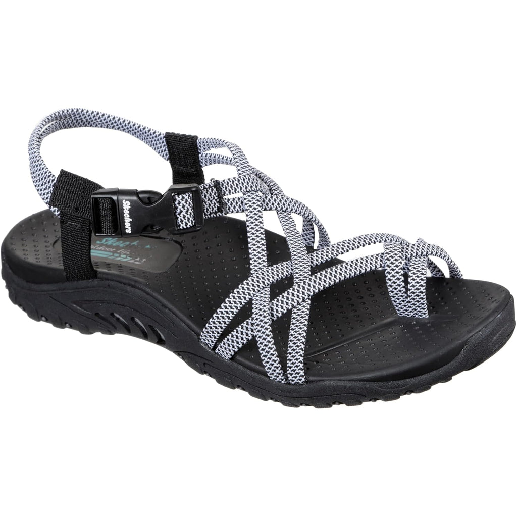 Skechers Women'S Reggae Irie Mon Multi-Strap Toe Thong Sandal