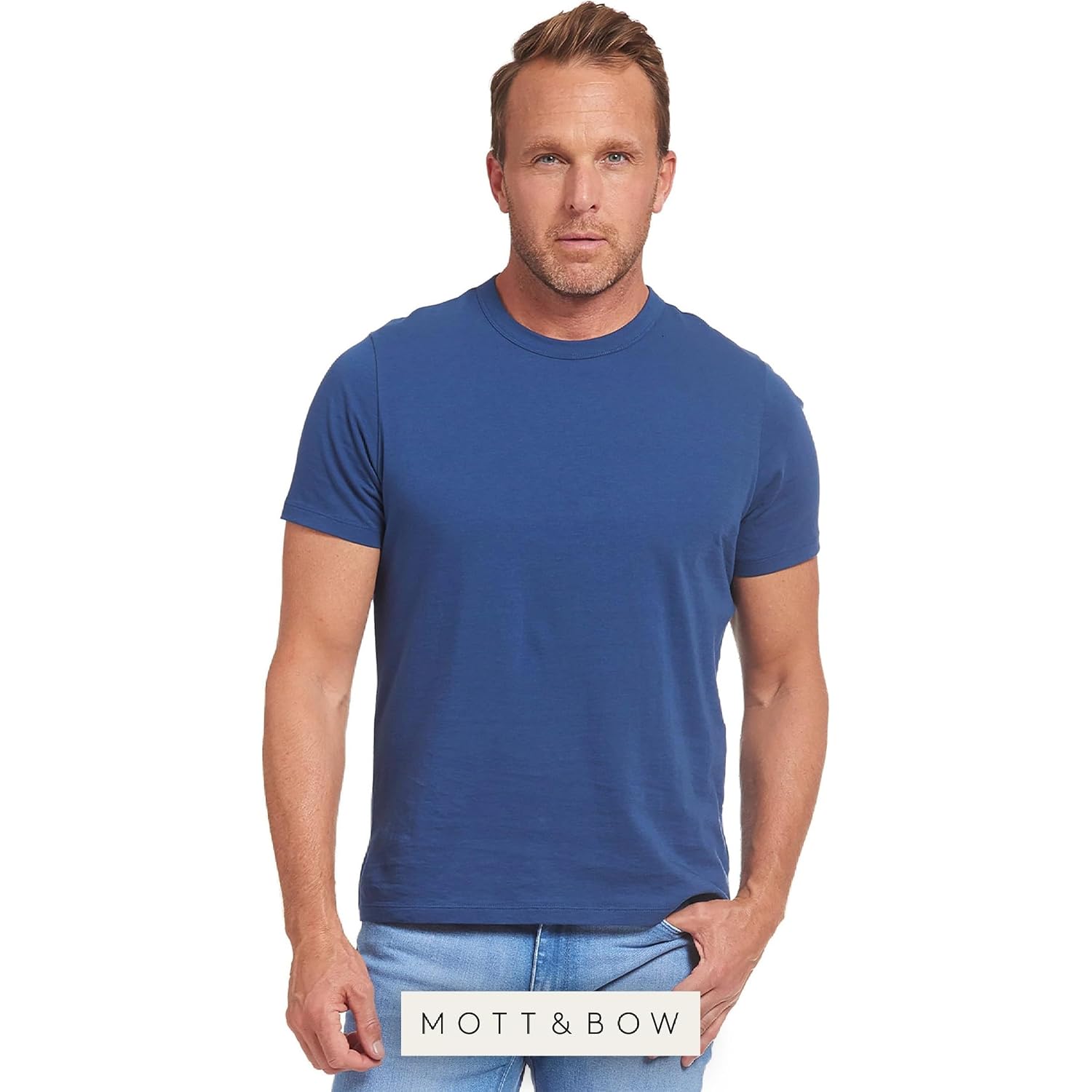 Mott & Bow Men’S Driggs Classic Crew Neck Pack Of 3 T-Shirt – 100% Combed Cotton, Everyday Fit, Durable & Pre-Shrunk