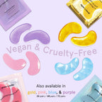 Grace & Stella Retinol Under Eye Patches For Puffy Eyes And Dark Circles - Restoring Gel Under Eye Masks With Hyaluronic Acid - Vegan Skincare, Self Care Gifts For Women (Purple, 48 Pairs)