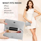 Evening Bag Clutch Purses for Women Wedding Bag Sparkling Party Handbag with Detachable Chain