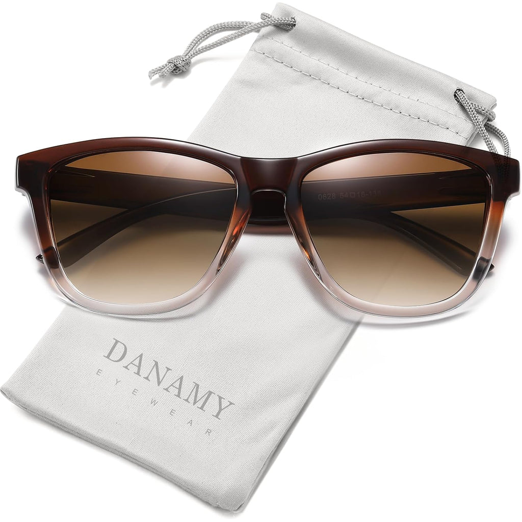 Danamy Sunglasses Womens Polarized Sunglasses For Women Trendy Designer Mirrored Uv Protection Sun Glasses