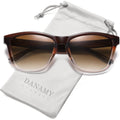 Danamy Sunglasses Womens Polarized Sunglasses For Women Trendy Designer Mirrored Uv Protection Sun Glasses