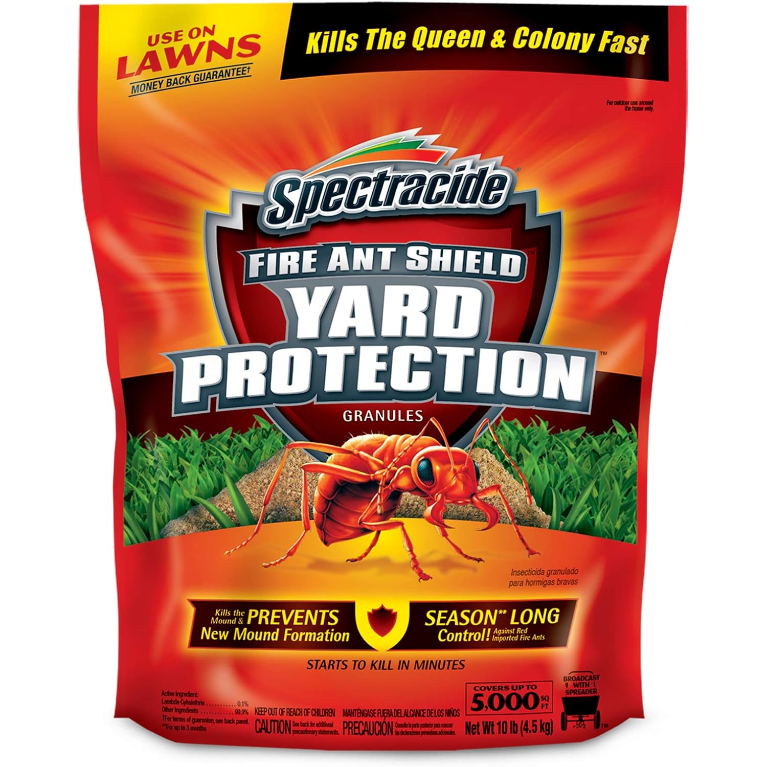 Spectracide Fire Ant Shield Yard Protection Granules 10 Pounds