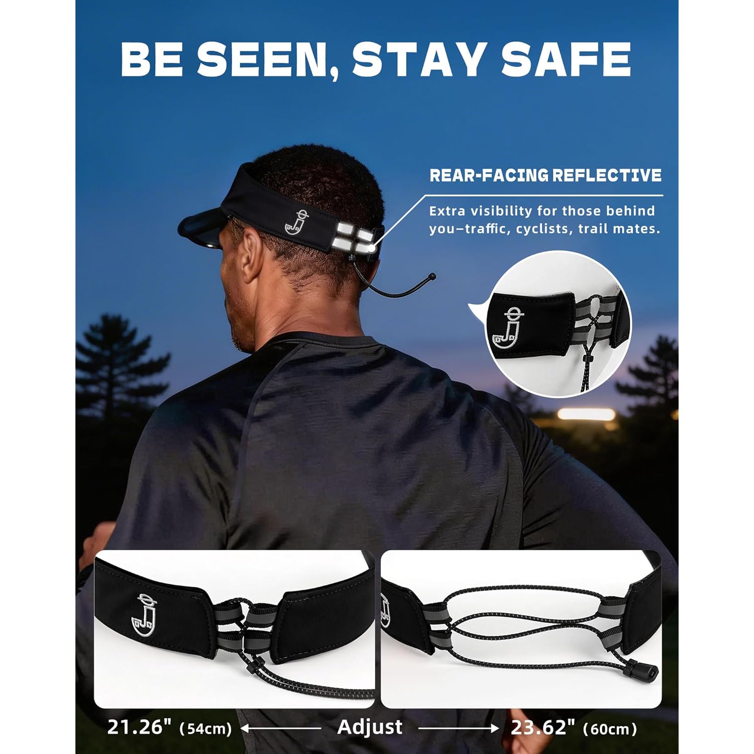 Transparent Sun Visor Hat for Women Men - UPF 50+ Clear Brim Adjustable Drawstring for Golf Tennis Pickleball