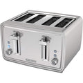 Black+Decker 4-Slice Toaster, Stainless Steel, Tr4900Ssd