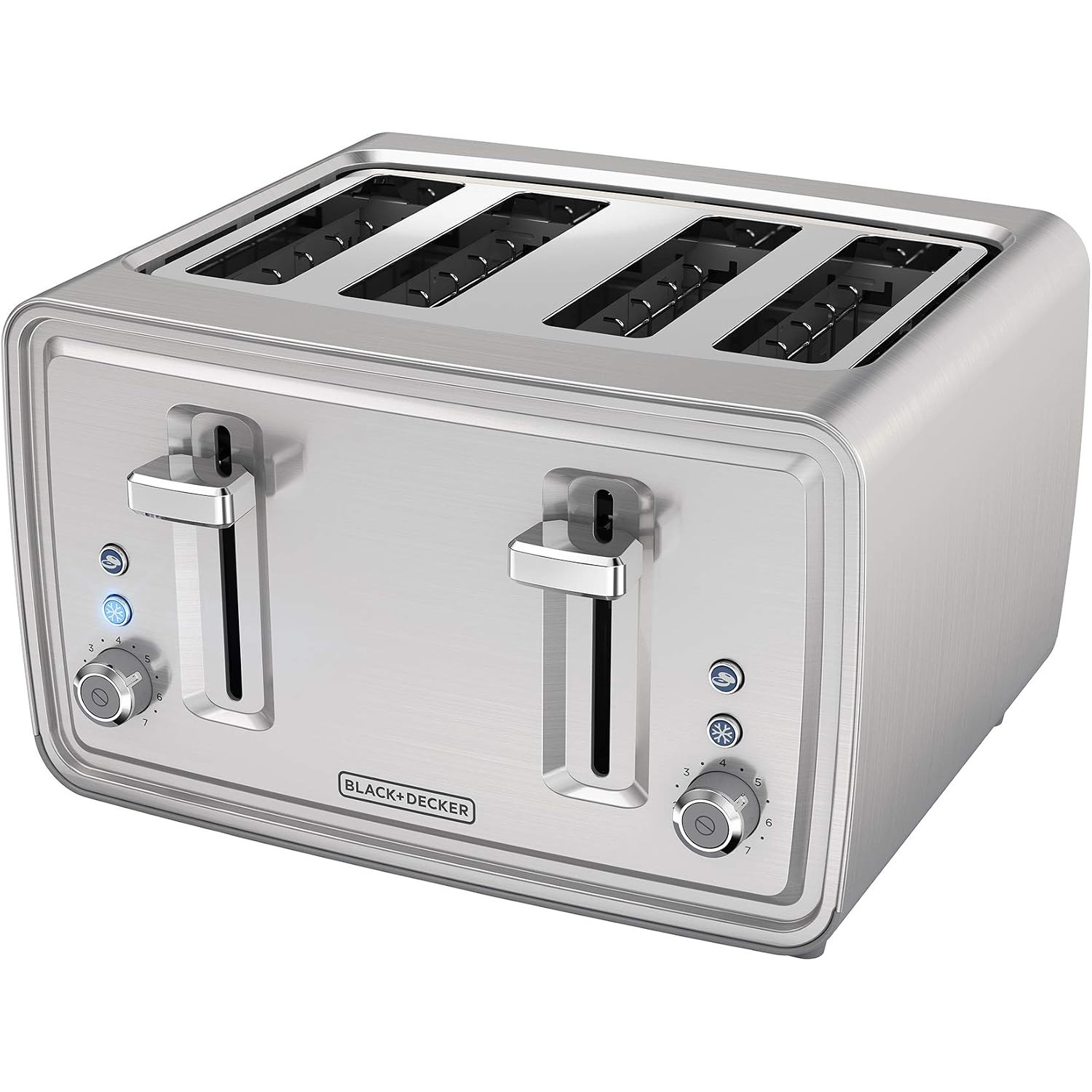 Black+Decker 4-Slice Toaster, Stainless Steel, Tr4900Ssd