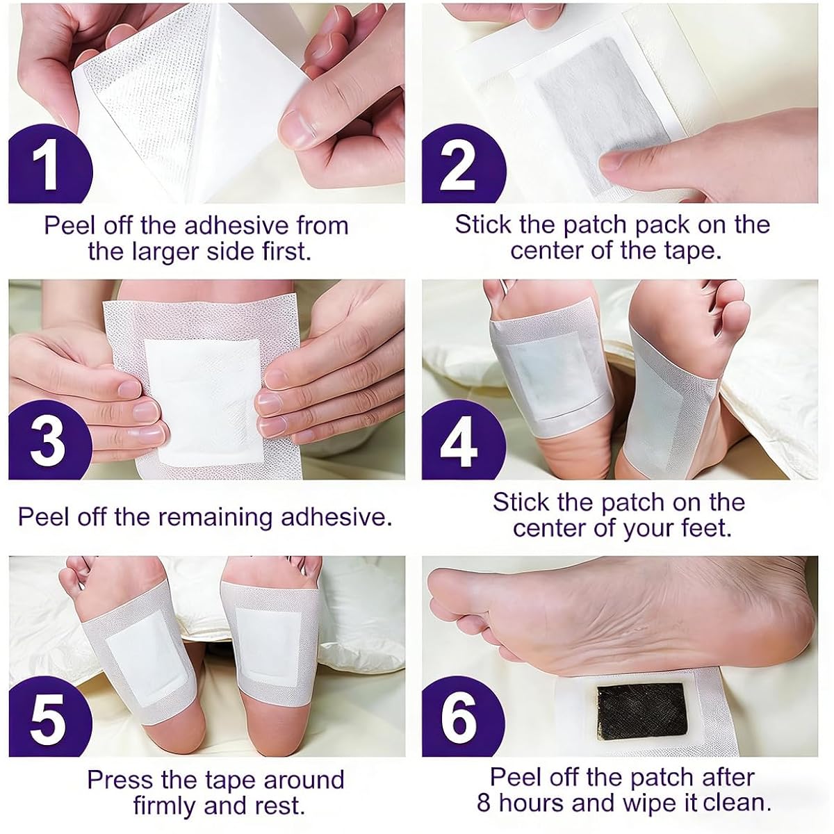 For Good Sleep Foot Pads - Lavender & Chamomile Infused Premium Foot Care, Soothing Nighttime Aromatherapy Ritual (20 Pcs)