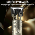 Beard Trimmer for Men-Hair Clippers for Men-Cordless Rechargeable Hair Clipper and Trimmer-Beard Shaver Barbershop (Bronze)