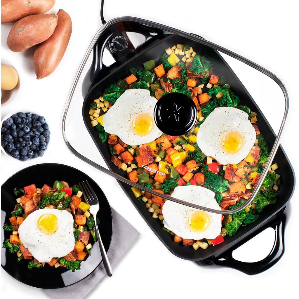 Presto 06852 16-Inch Electric Skillet With Glass Cover