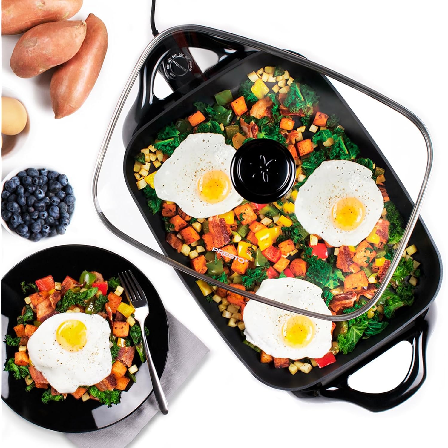 Presto 06852 16-Inch Electric Skillet With Glass Cover