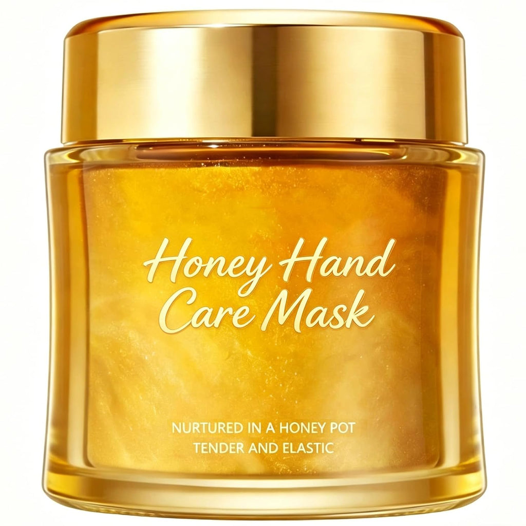Moisturizing Nourishing Honey Hand Mask, Milk Honey Peel Off Hand Wax Moisturizing Hydrating Hand Masks for Women, 100g (1)
