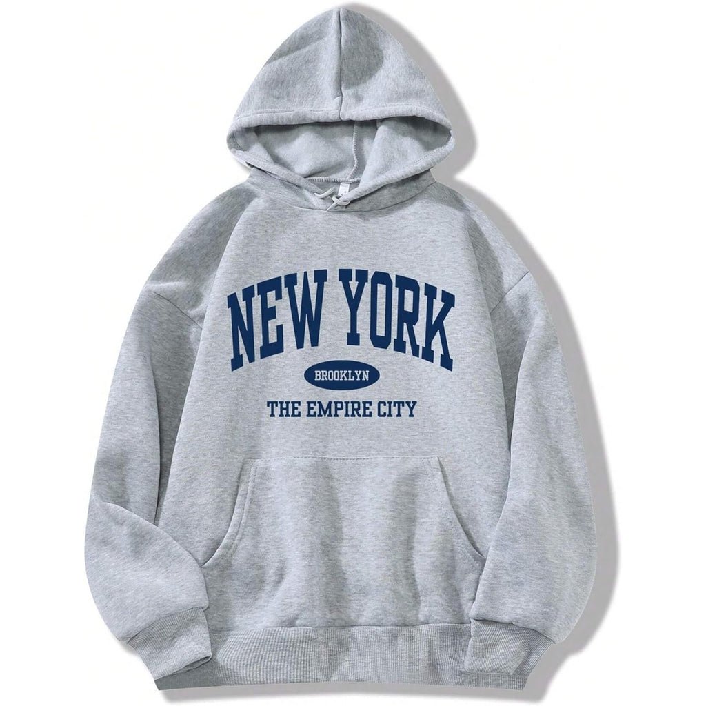 Womens Graphic Hoodies Drawstring Long Sleeve Sweatshirt with Pocket Pullover