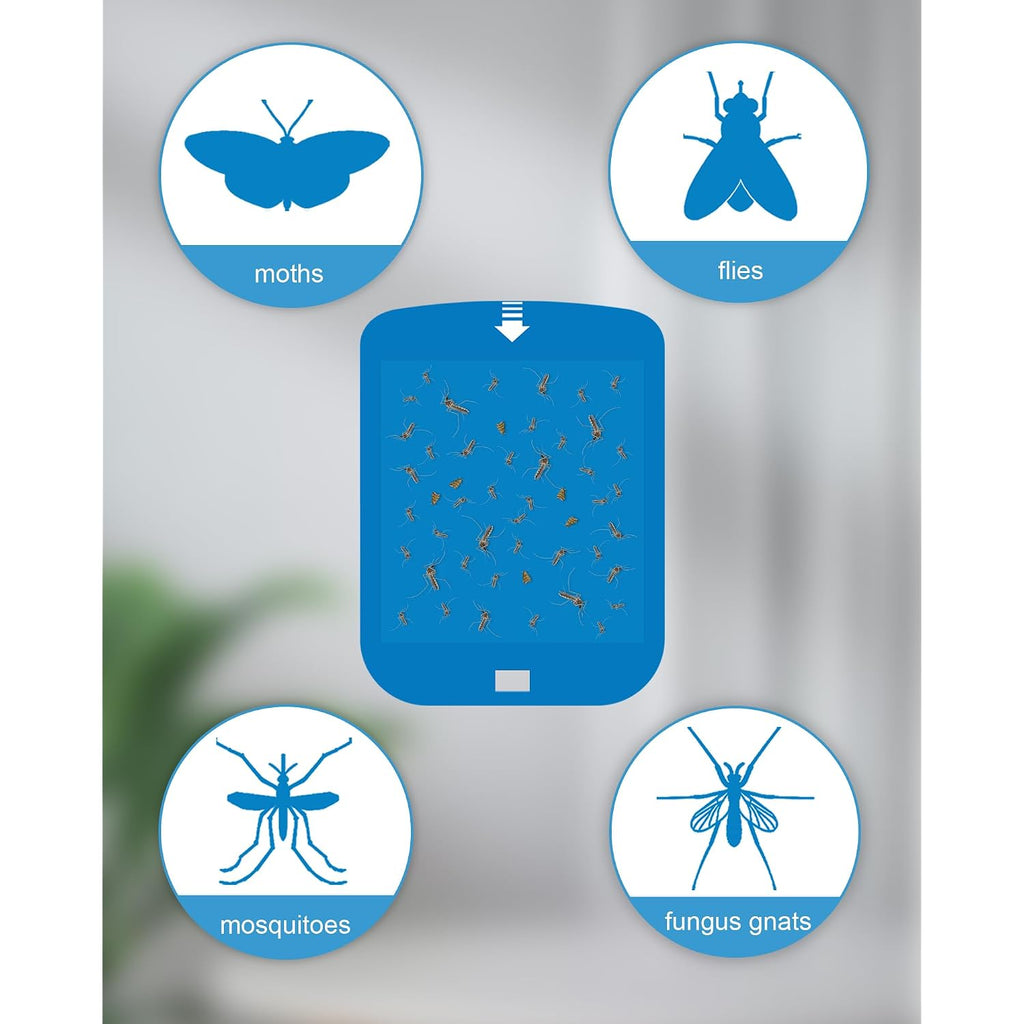 Shootingstar 10 Pcs Refill For Stem Blue Light Trap, Replacement Sticky Pads Compatible With Raid/Wondercide Flying Insect Light Trap Plug In