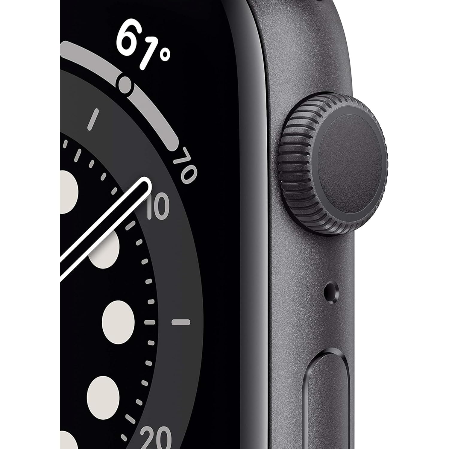 Apple Watch Series 6 (Gps, 44Mm) - Space Gray Aluminum Case With Black Sport Band (Renewed)