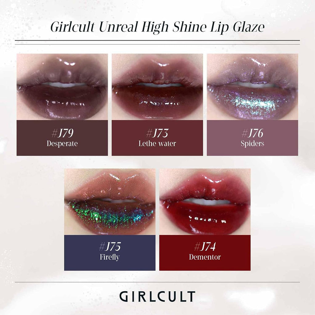 Girlcult Glass Shine Lip Gloss – Non-Sticky Hydrating Lip Gloss With High-Shine Finish, Lightweight Moisturizing Formula, Buildable Sheer Color For Plump Lips (J73)