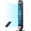 Dreo Tower Fan For Bedroom, Upgraded Dc 28Ft/S Velocity, 20Db Quiet Fan | 9 Speeds Fans That Blow Cold Air, 90° Oscillating Cooling Fan, 4 Modes, 12H Timer Bladeless Standing Fan For Home, Black