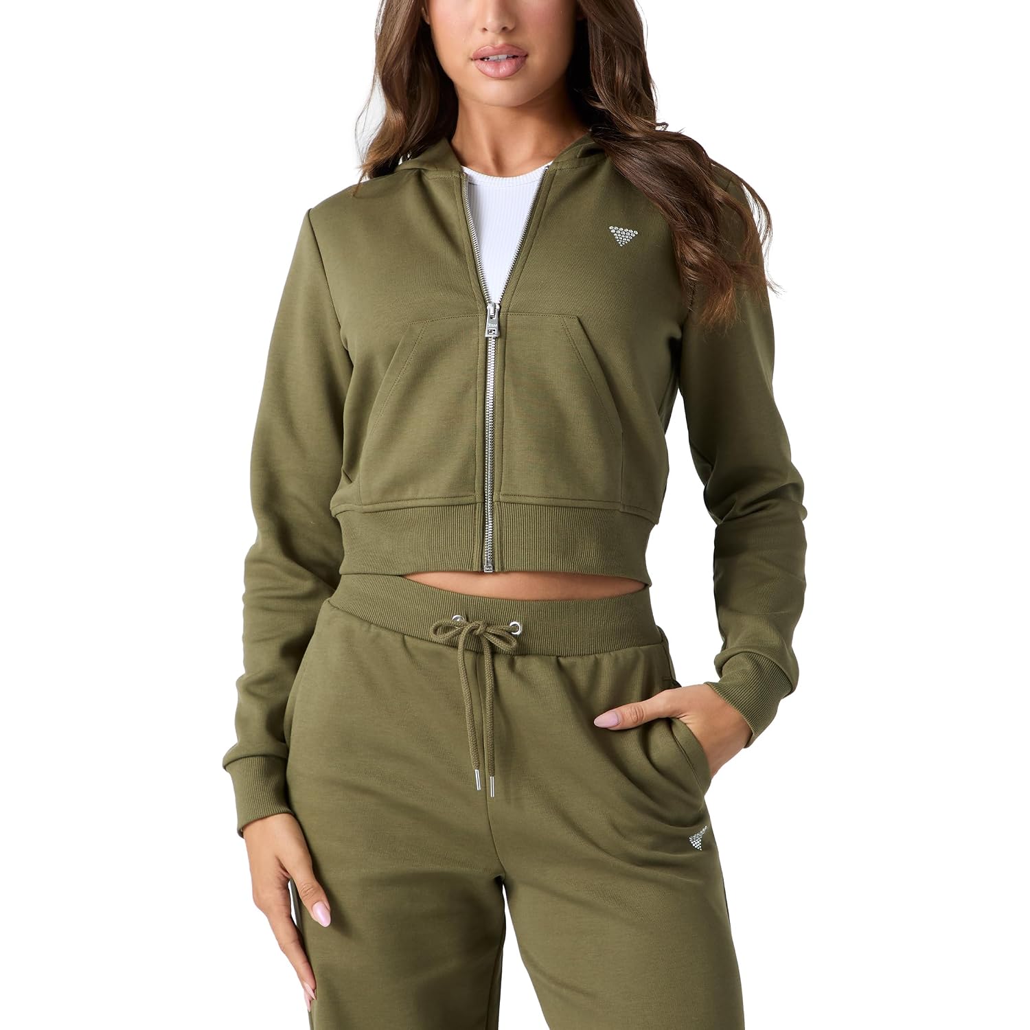 Guess Women'S Kora Zipped Up Hoodie