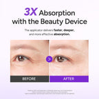 Lifderm Eye Cream With Collagen & Vibrating Device For Wrinkles, Anti-Aging, Dark Circles – Lifting, Firming, Tightening, Depuffing, Nourishing Korean Skincare (20Ml 0.6 Fl Oz)