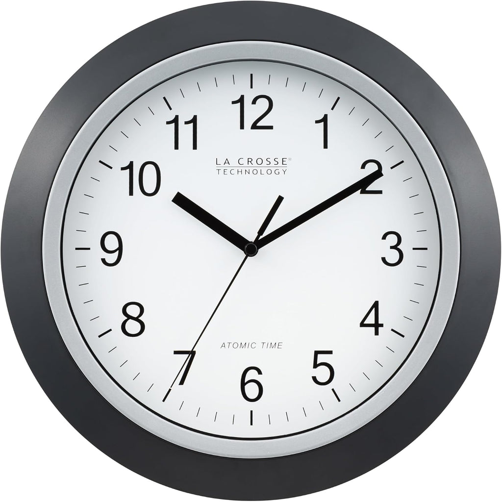 La Crosse Technology Wt-3129B 12 Inch Atomic Analog Wall Clock, Pack Of 1, Black